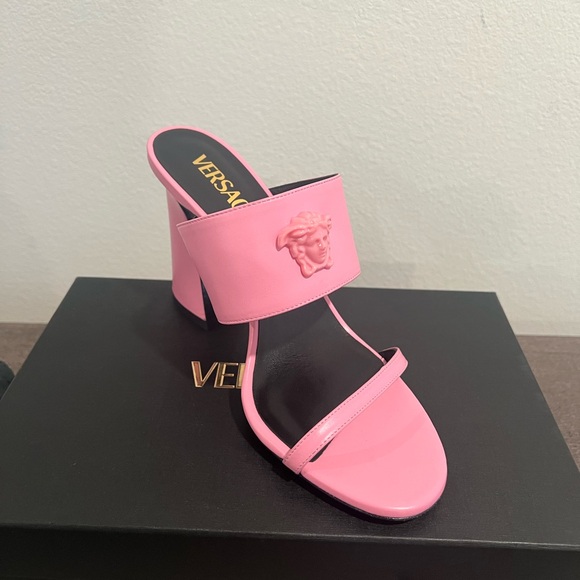 Versace Shoes - Versace Medusa Mule Sandal Baby Pink 40EU (10W)
